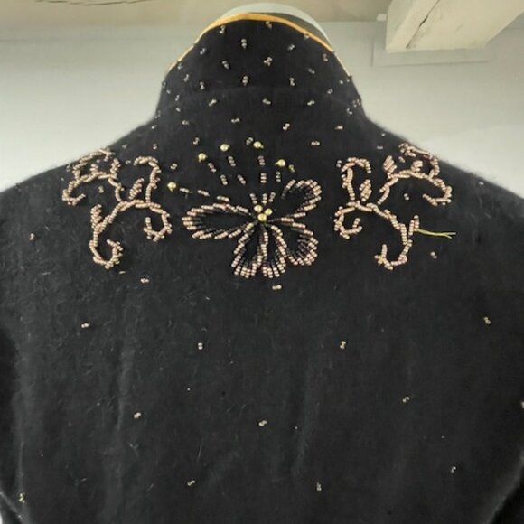 Antique Boutique Original Vintage Beaded Sweater - Rock the 80s! - Picture 13 of 14